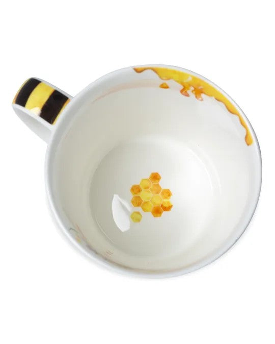 Tasse "Bienenliebe" (500 ml) aus feinem Porzellan