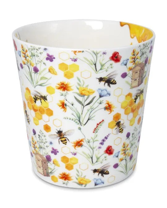 Tasse "Bienenliebe" (500 ml) aus feinem Porzellan