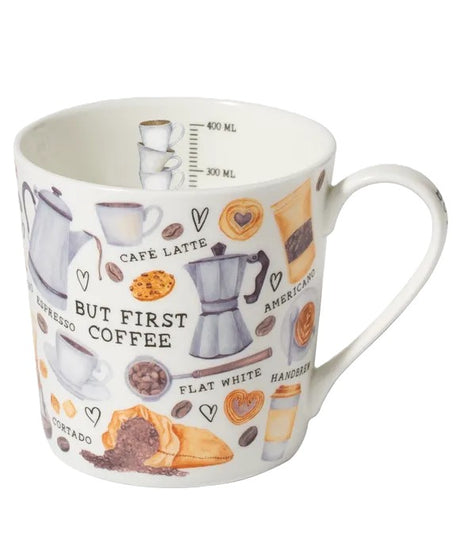 Tasse "Coffee Lover" (400 ml) aus feinem Porzellan
