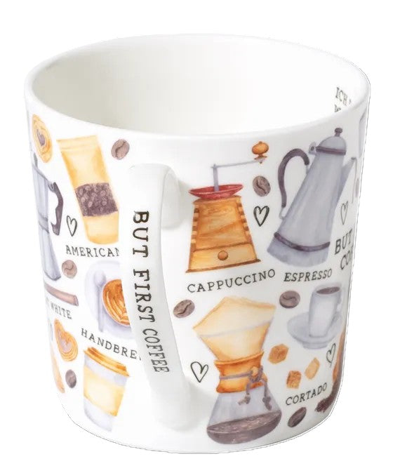 Tasse "Coffee Lover" (400 ml) aus feinem Porzellan