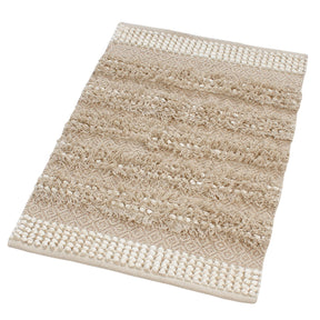 Teppich Beige/Weiss 85x55cm
