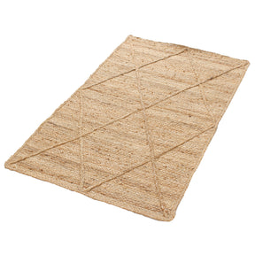 Teppich mit Rautenmuster 50x80cm Jute