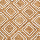 Teppich mit weissem Rautenmuster 70x180cm