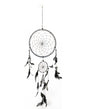 Traumfänger 5 Ringe schwarz-weiss L65cm diam.21.5cm