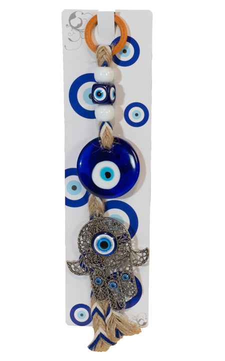 Türkisches Auge Hänger Fatimas Hand 27cm