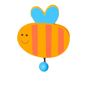 Wandhaken Biene Holz