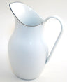 Wasserkanne Emaille H 26cm 2.5 Liter weiss