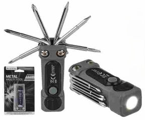 Werkzeug Multitool mit 8 Funktionen 3.5x8cm Edelstahl 