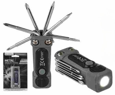 Werkzeug Multitool mit 8 Funktionen 3.5x8cm Edelstahl 