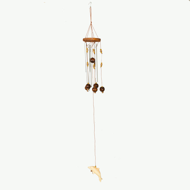 Windspiel 70cm Holz und Aluminium, BALI